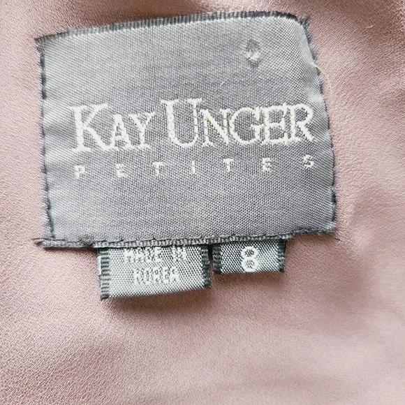 Vtg Kay Unger Brown Burn Out Velvet Floral Maxi‎ Gown 8P Bias Silk Blend Y2k 90s - Picture 5 of 7